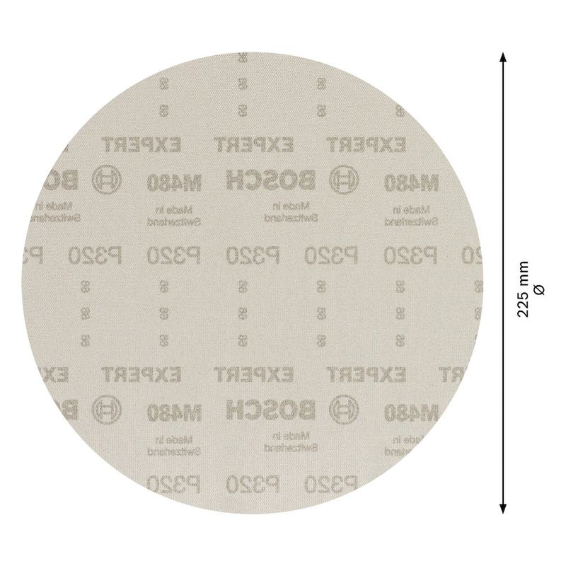 Disco de Lixa Expert M480 225mm G320, 25 peças - Bosch 