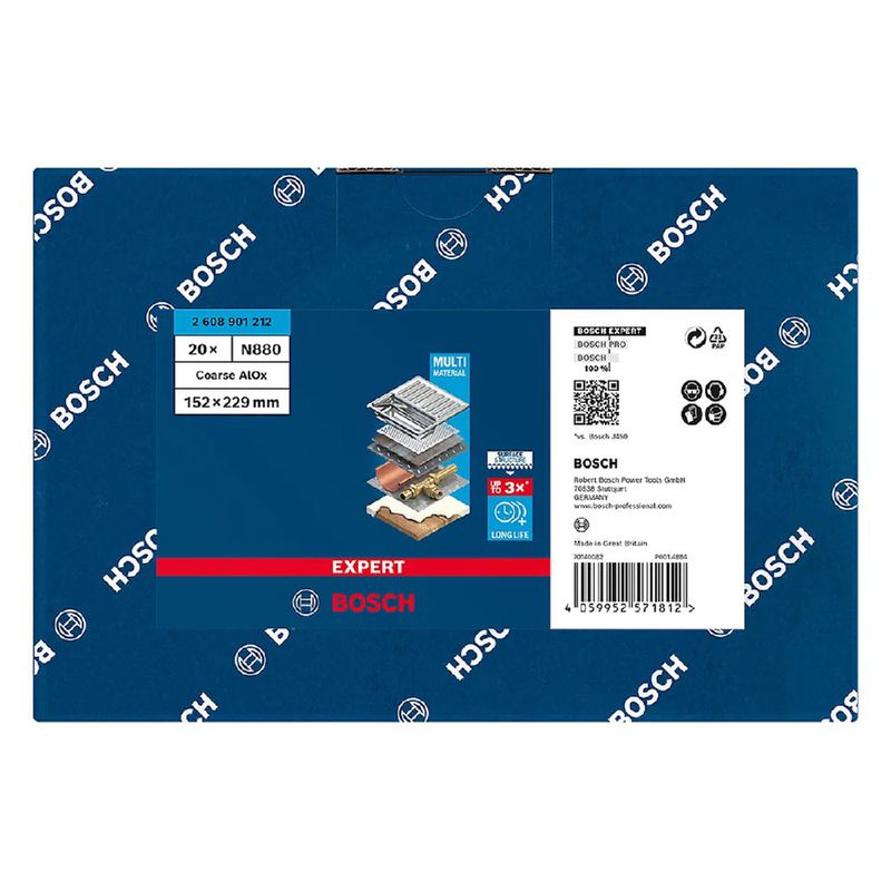Manta Abrasiva EXPERT N880 152 x 229 mm, grosso A