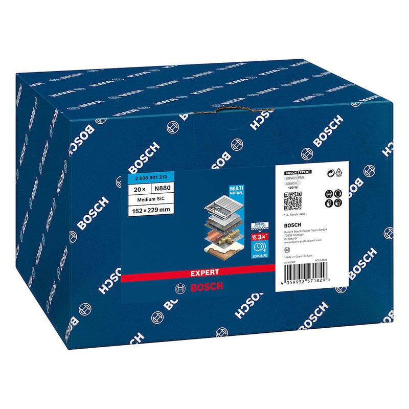 Manta Abrasiva EXPERT N880 152 x 229 mm, S médio