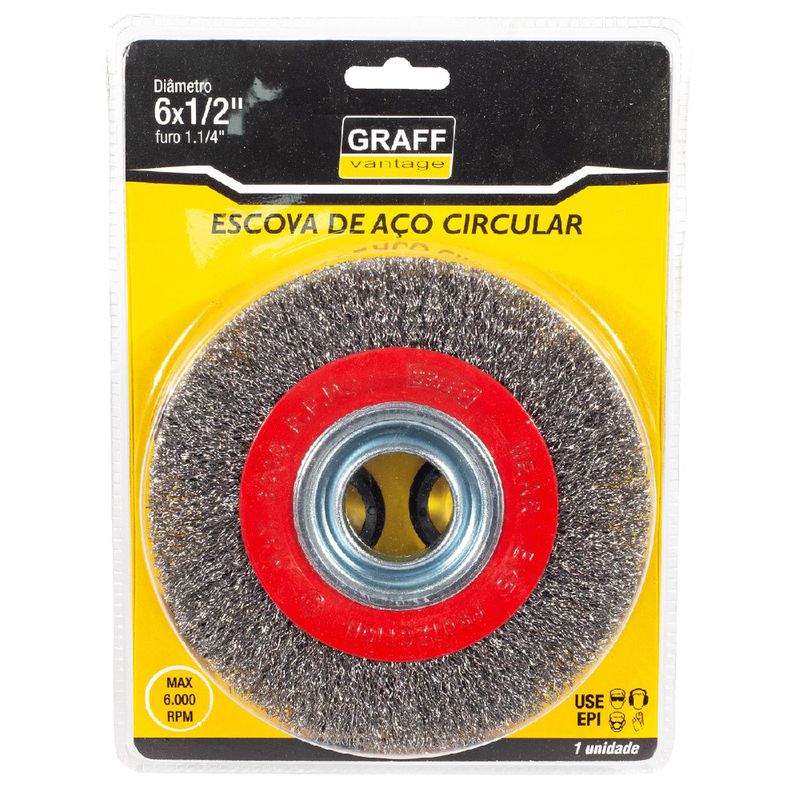 Escova De Aço Circular 6x1/2'' (571,0001) - Graff Vantage
