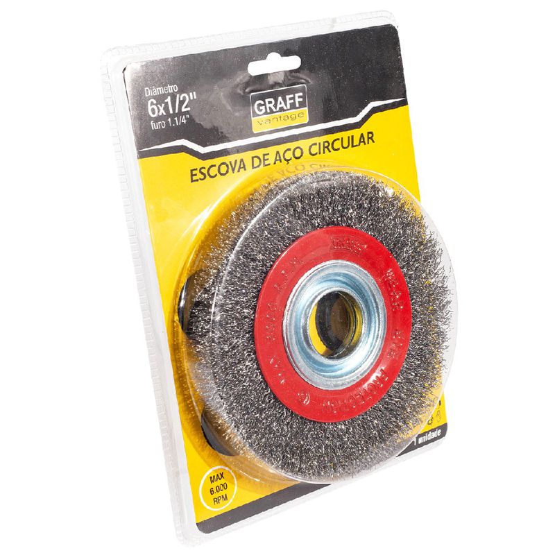 Escova De Aço Circular 6x1/2'' (571,0001) - Graff Vantage