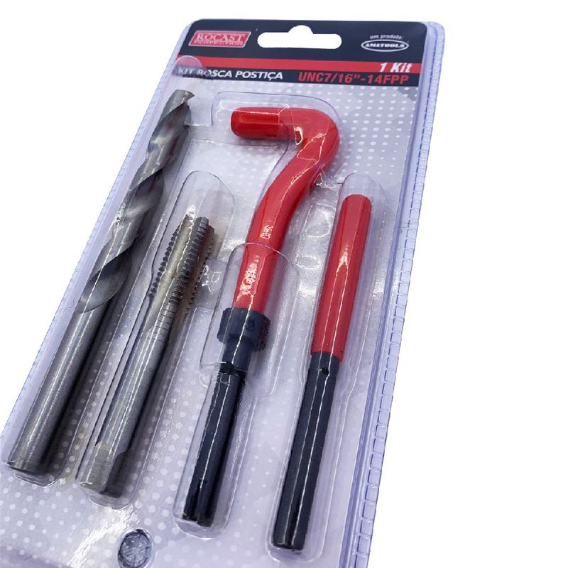Kit Rosca Postiça UNC Bitola 7/16pol 14 FPP 95,0009 ROCAST