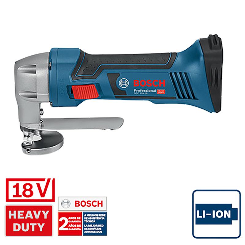 Tesoura faca a Bateria GSC 18V-16, 18V, sem Bateria e sem Carregador Bosch 