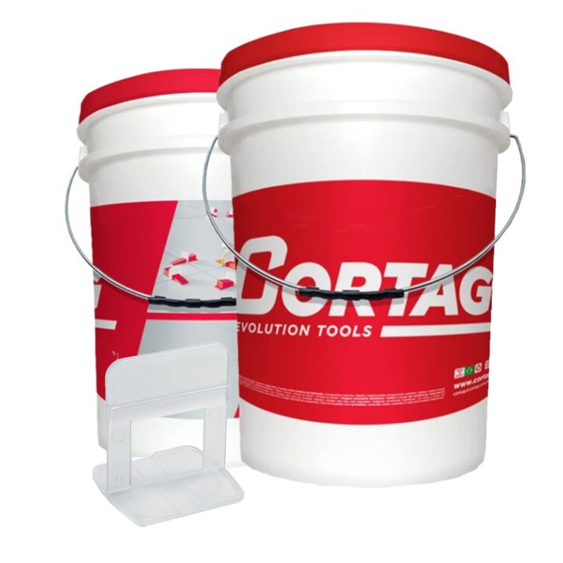 Espaçador Nivelador ST 2mm C/ 900 pçs Balde (62702) - Cortag