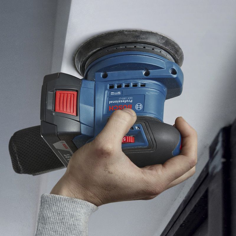Lixadeira roto orbital à bateria Bosch GEX 185-LI, 18V SB Brushless