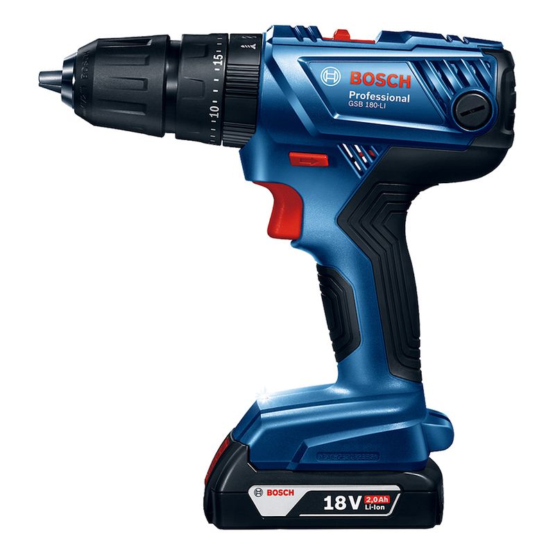 Parafusadeira Furadeira Impacto Bosch GSB 180-LI 18V 1 bateria e carregador