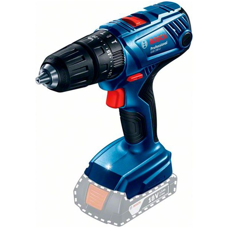 Parafusadeira e Furadeira de Impacto GSB 180-LI 18V, c/ 1 Bateria 2,0Ah, Carregador BIVOLT e Kit de Acessórios em Maleta - Bosch