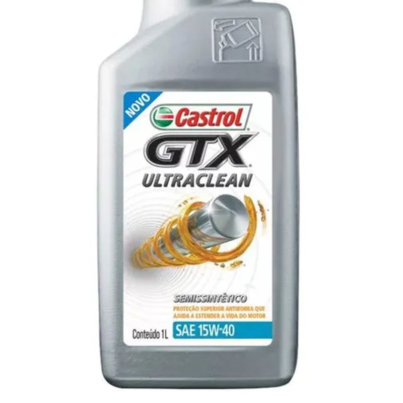 Oléo de Motor GTX Ultraclean 15W40 1L (3417898) - Castrol