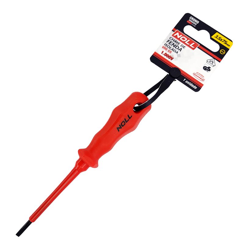 Chave de Fenda Isolada 1000v VDE 3,5X75mm (601,0002) - Noll