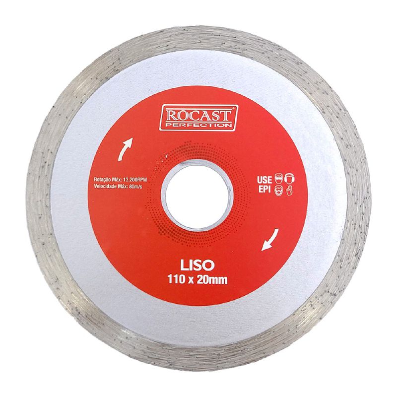 Kit Disco Diamantado Segmentado - Turbo - Liso C/ 3 pçs (34,0018) - Rocast 