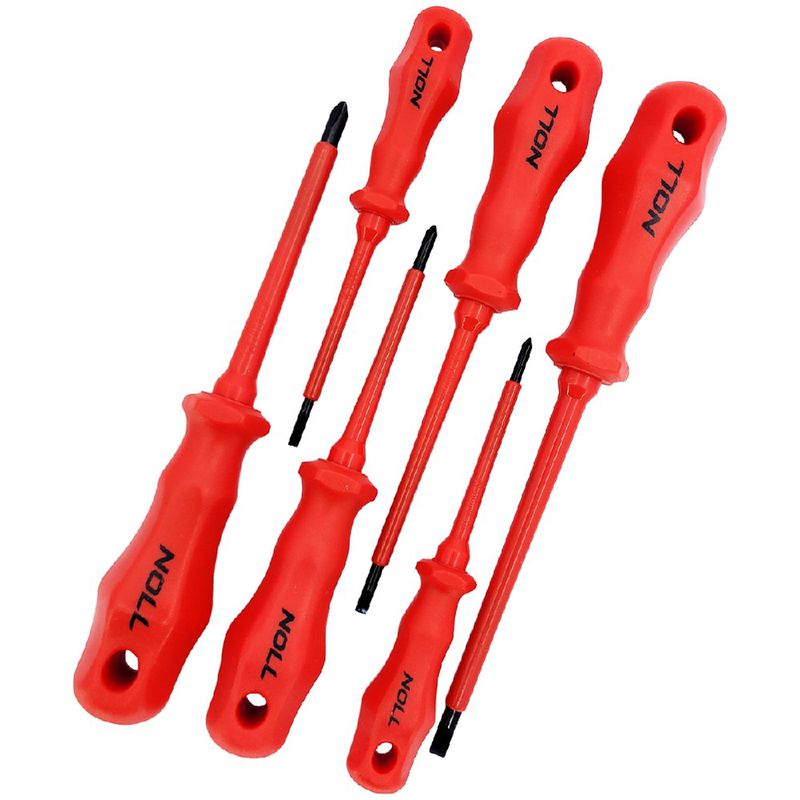 Jogo de Chave de Fenda e Philips Isolada 6 pçs 1000v VDE (601,0009) - Noll