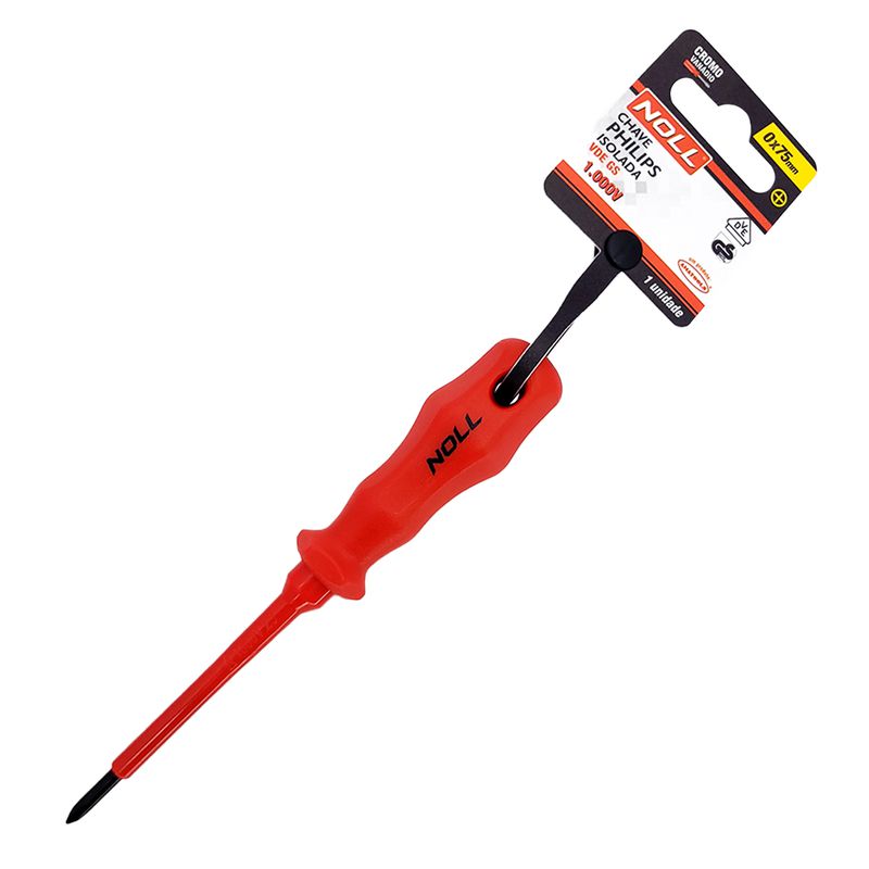 Chave Philips Isolada 1000v VDE 0x75mm (601,0006) - Noll