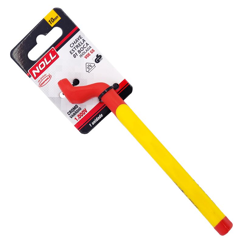 Chave Estrela 1 Boca Isolada 1000v VDE 10mm (596,0001) - Noll