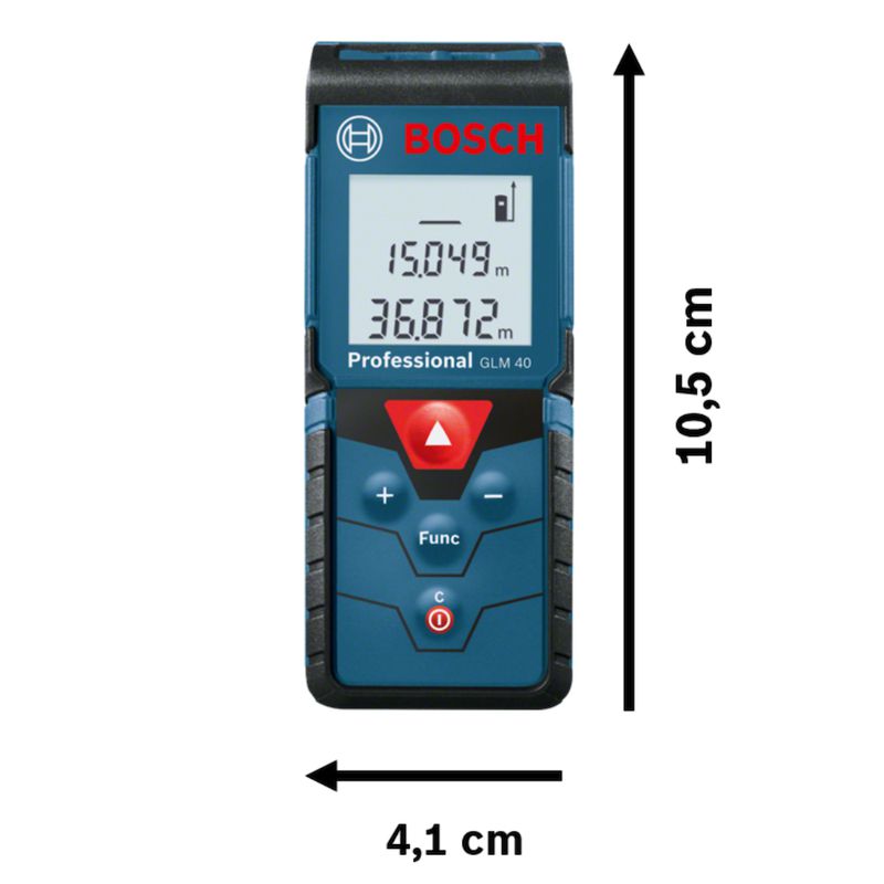 Trena Laser Bosch GLM 40 alcance 40m com bolsa protetora