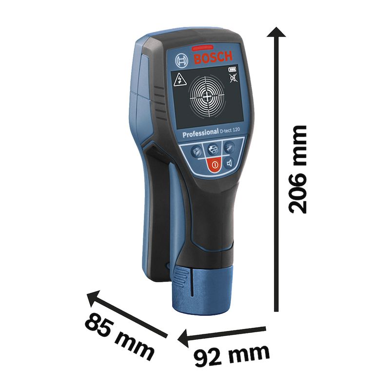 Detector e Scanner de Parede D-TECT 120 com Bolsa - Bosch 