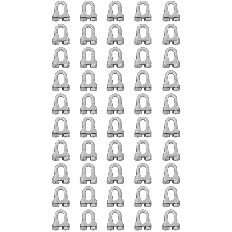 Kit Clips Grampo Para Cabo de Aço 3/8" 1,0005 (Com 50 unidades) - Nord