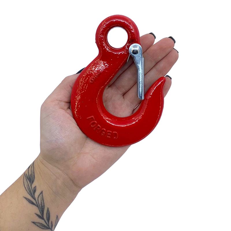 Gancho de Aço Com Olhal e Trava 1500kg 3/8'' (5,0003) - Nord 
