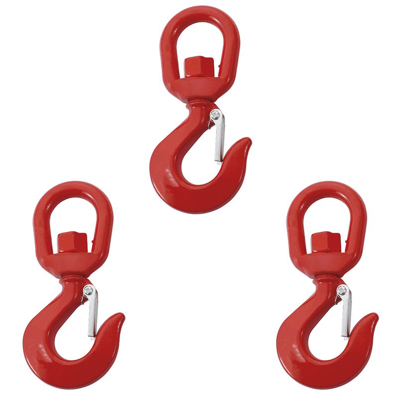 Kit Gancho Olhal Giratório 0,75kg Com Trava Grau 8 - 7,0001 (Com 3 Unidades) - Nord