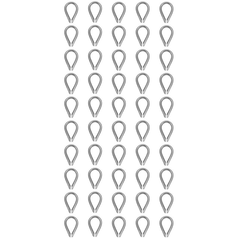 Kit Sapatilha Para Cabo De Aço 1/8'' - 8,0001 (Com 50 Unidades) - Nord 