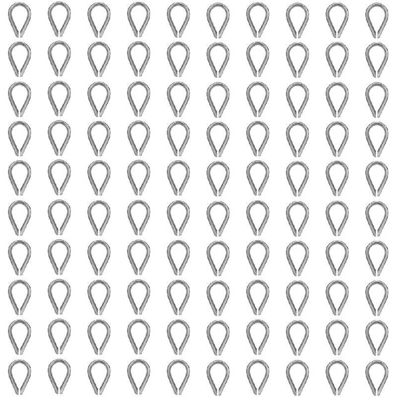 Kit Sapatilha Para Cabo De Aço 1/8'' - 8,0001 (Com 100 Unidades) - Nord 