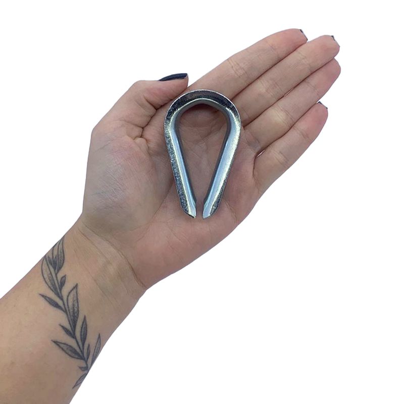 Kit Sapatilha Para Cabo De Aço 1/2'' - 8,0006 (Com 5 Unidades) - Nord 