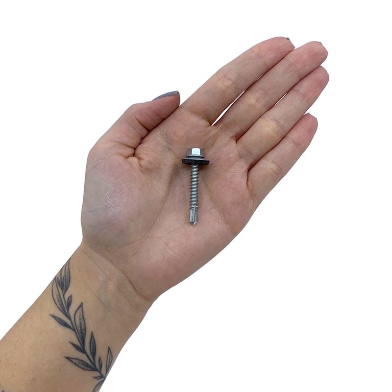Kit Parafuso Autobrocante Cabeça Sextavada Com Arruela 5,5mm X 1.1/2'' - 16,0004 (Com 100 Unidades) - Nord