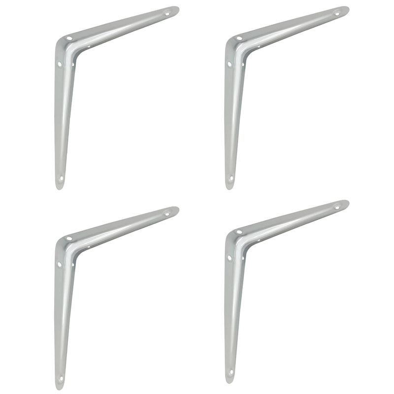 Kit Suporte De Prateleira - Cantoneira - 15 X 20 Cm 47,0002 (Com 4 Unidades) - Nord