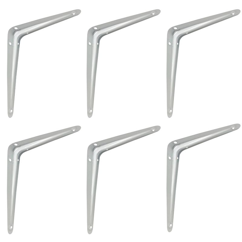 Kit Suporte De Prateleira - Cantoneira - 15 X 20 Cm 47,0002 (Com 6 Unidades) - Nord