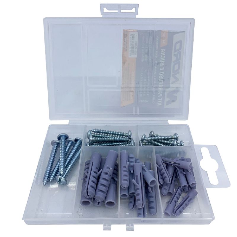 Kit Parafuso Cabeça Panela e Bucha 54 Peças (43,0001) - Nord