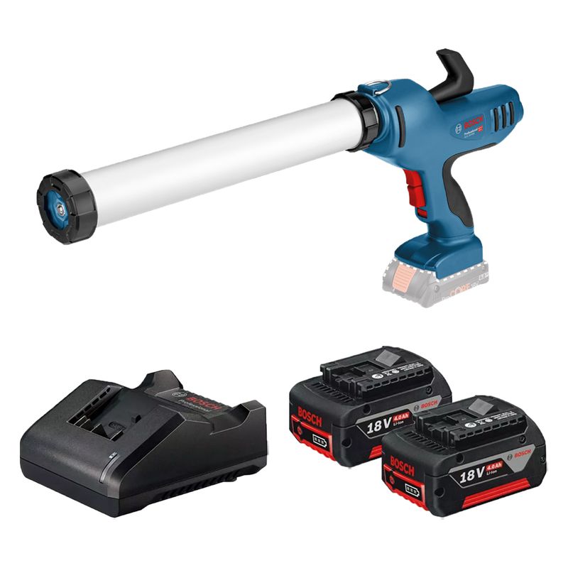 Pistola de Calafetagem 18V Com Carregador e 2 Baterias (GCG 18V-600) - Bosch