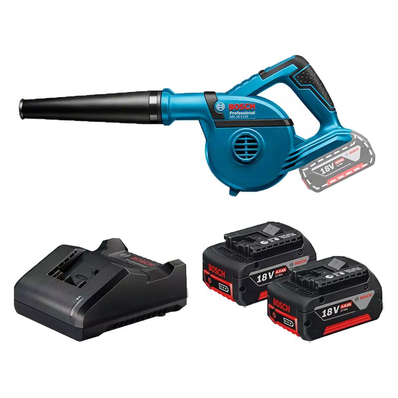 Soprador de Ar 18V Sem Fio Com Carregador e 2 Baterias (GBL 18V-120) - Bosch 