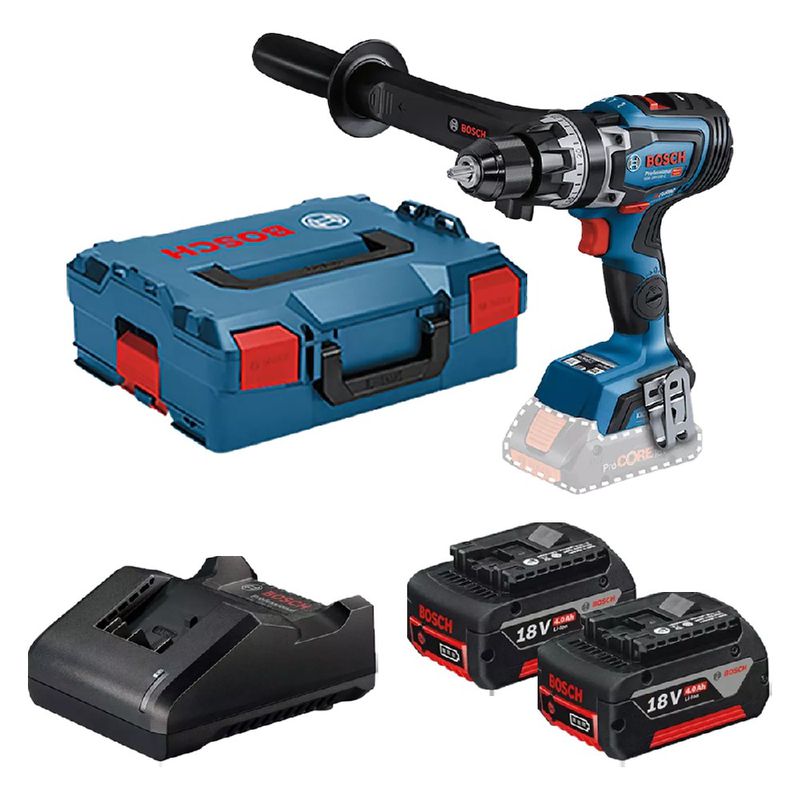 Furadeira Parafusadeira de Impacto 18V Sem Fio Com Carregador e 2 Baterias (GSB 18V-150 C) - Bosch