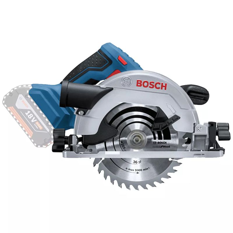 Serra Circular 18V Sem Fio Com Carregador e 2 Baterias (GKS 18V-57) - Bosch