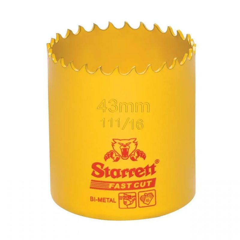 Serra Copo Fast Cut 43 - 1.11/16'' (FCH1116-G) - Starrett