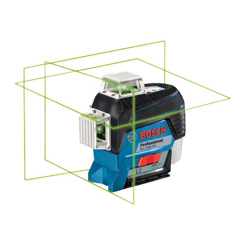 Nível a Laser de Linhas Verdes GLL 3-80 CG, Bluetooth, em maleta - Bosch 