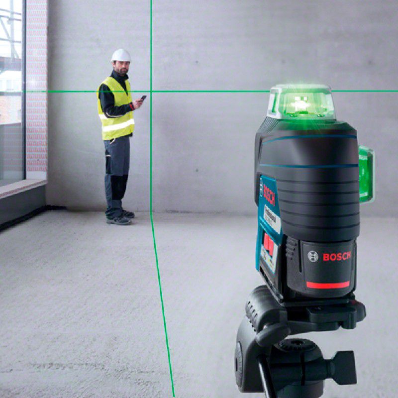 Nível a Laser de Linhas Verdes GLL 3-80 CG, Bluetooth, em maleta - Bosch 