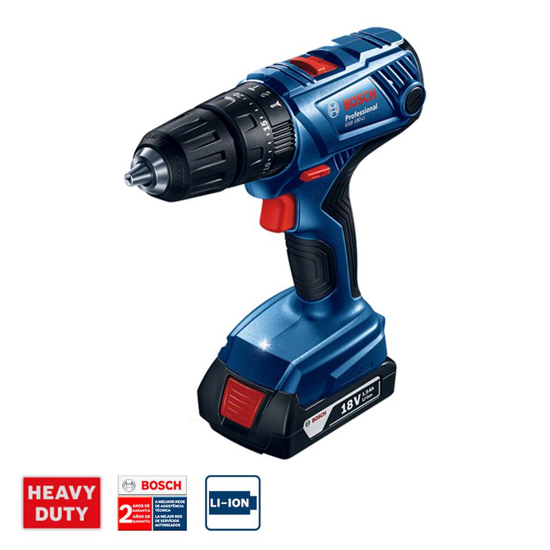 Parafusadeira e Furadeira de Impacto de ½'' GSB 180-LI, 18V, sem Bateria e sem Carregador - Bosch