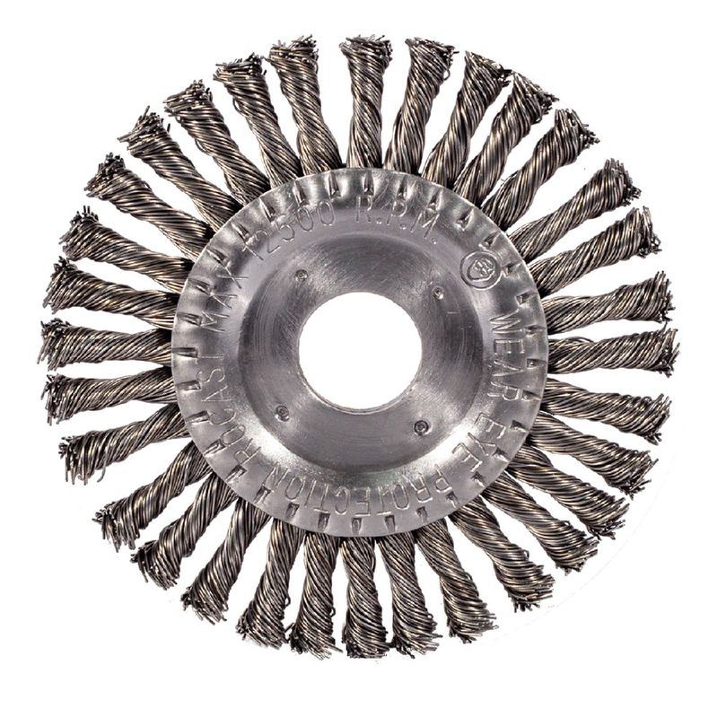 Escova Circular de Aço Trançado 4.1/2'' X 1/4'' (319,0025) - Rocast