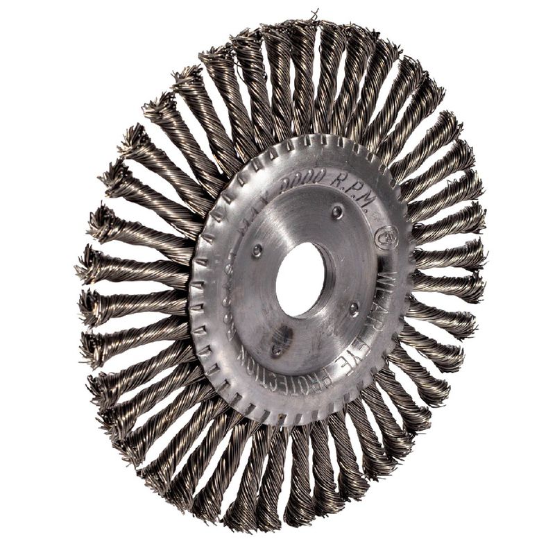 Escova Circular de Aço Trançado 6'' x 1/4'' (319,0026) - Rocast