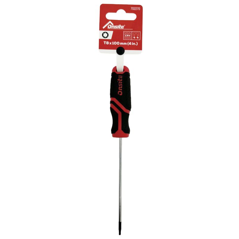 Chave Allen Torx Com Cabo Reto T8 x 100mm - 4'' (702270) - Onsite