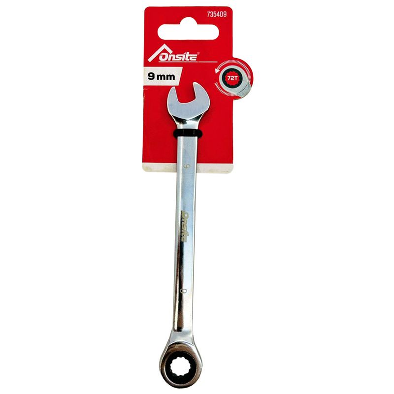 Chave Combinada Com Catraca PL 9mm (735409) - Onsite