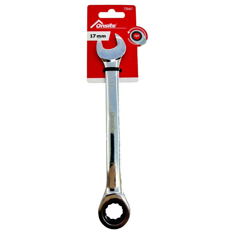 Chave Combinada Com Catraca PL 17mm (735417) - Onsite