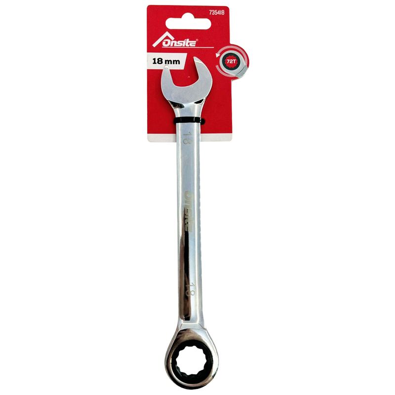 Chave Combinada Com Catraca PL 18mm (735418) - Onsite