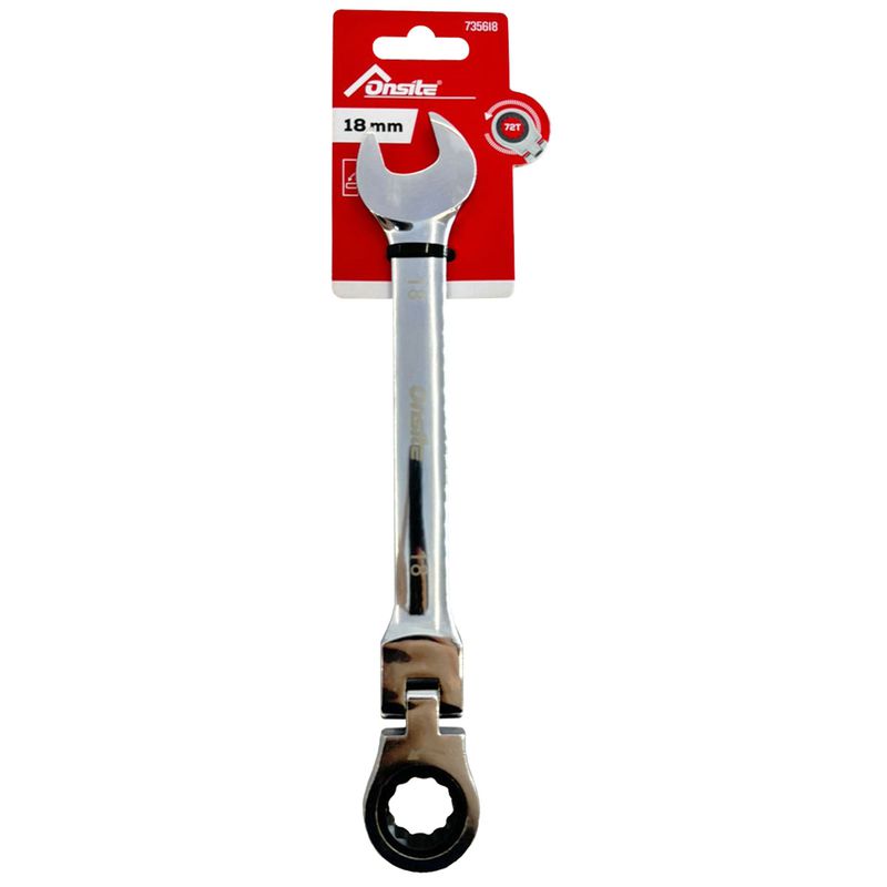 Chave Combinada Com Catraca Flexível 18mm (735618) - Onsite