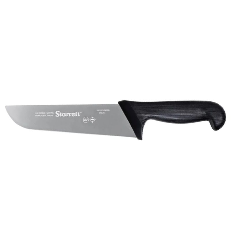 Faca de Carne Para Refile Aéreo Lâmina Reta Larga 10'' Com Cabo Preto (BKB203-10) - Starrett