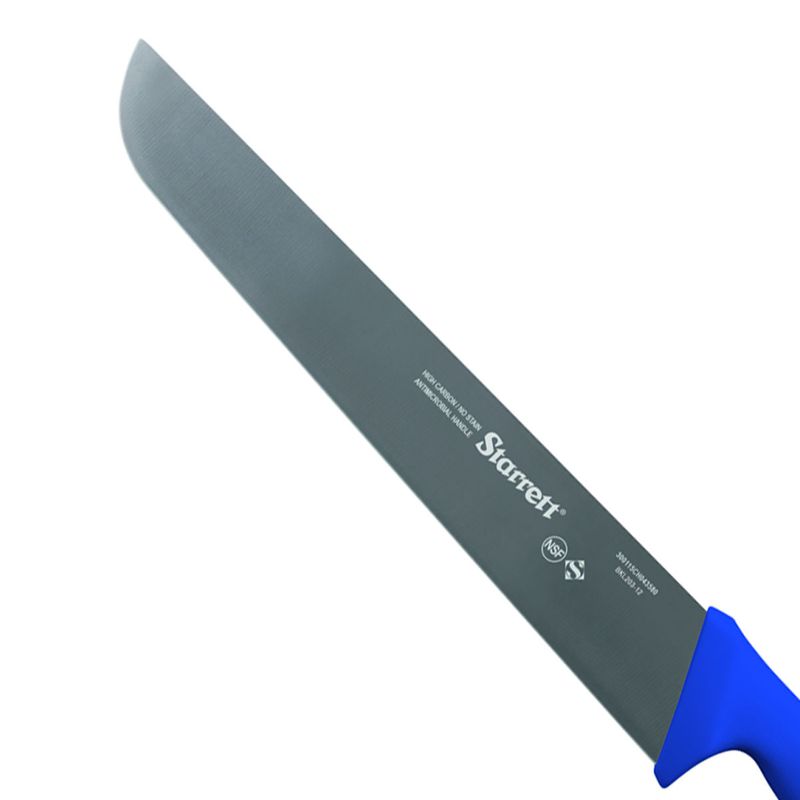 Faca de Carne Para Refile Aéreo Lâmina Reta Larga 12'' Com Cabo Azul (BKL203-12) - Starrett