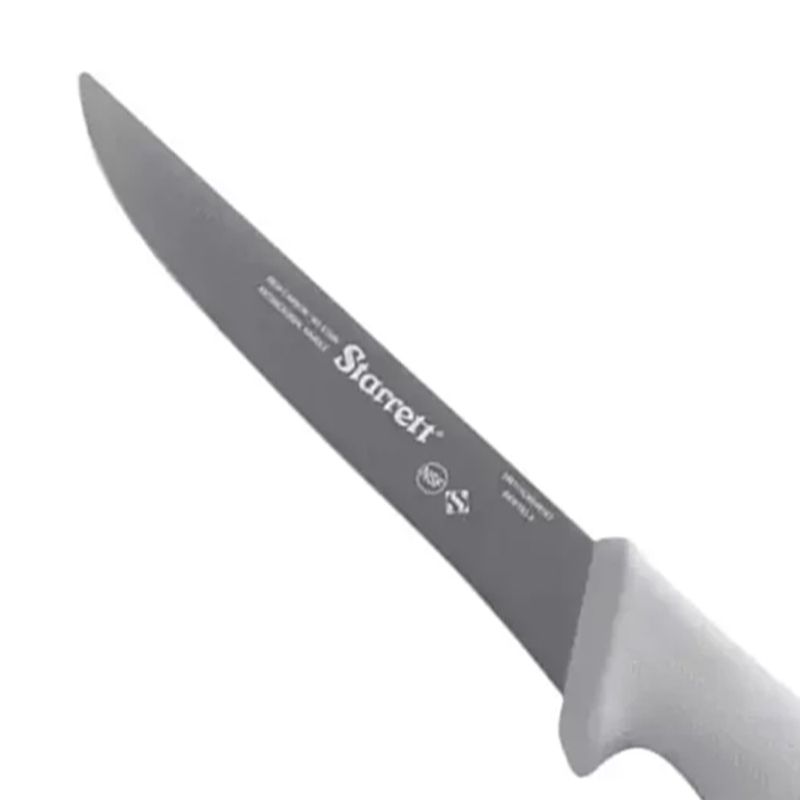 Faca de Desossa Lâmina Reta Larga 6'' Com Cabo Branco (BKW103-6) - Starrett