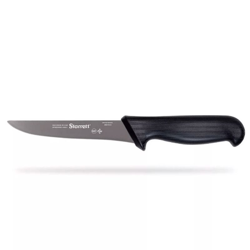 Faca de Desossa Lâmina Reta Larga 6'' Com Cabo Preto (BKB103-6) - Starrett