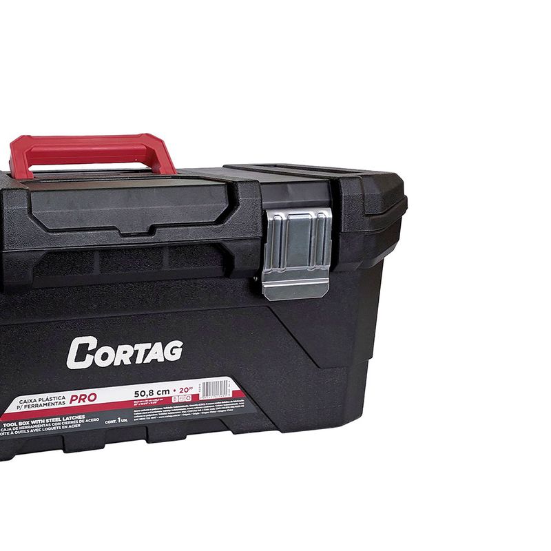 Caixa Plástica Para Ferramentas PRO 20'' 62545 - Cortag 