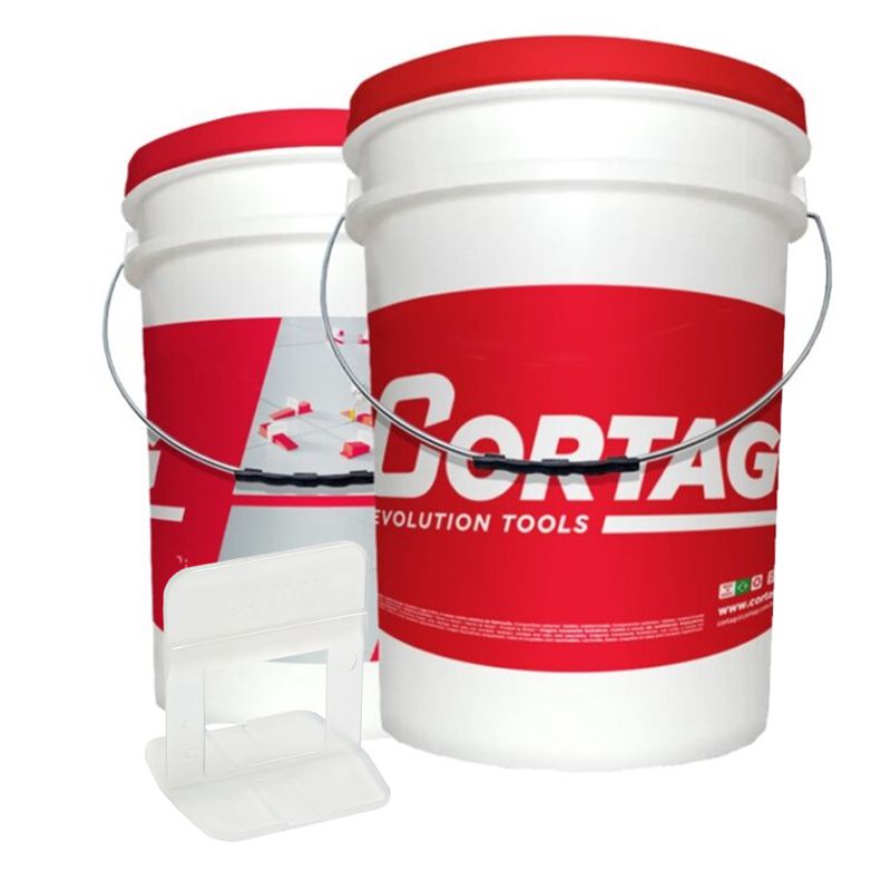 Espaçador Nivelador ST 3mm C/ 900 pçs Balde (62703) - Cortag